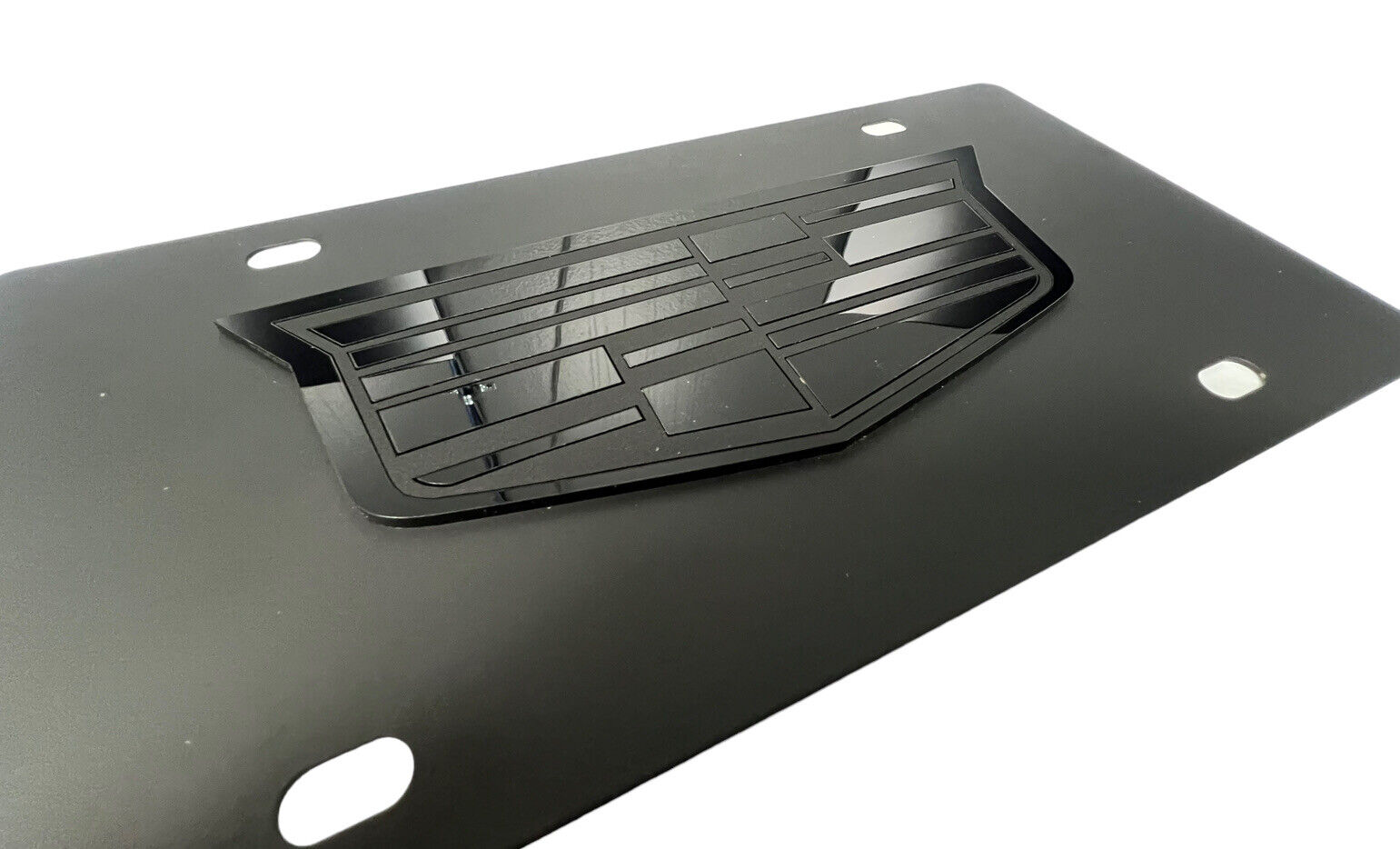 Cadillac Stainless Steel vanity license plate tag RAISED 3-D