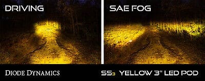 Diode Dynamics SS3 LED Pod Light - Pro Yellow Combo Driving Flood Lamp - GoodSpeedUSA