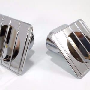 Chrome Inside Dash Defroster Duct Vents For 67-72 Chevy GMC Truck - GoodSpeedUSA