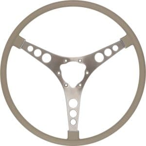 American Retro Tuxedo Fawn Beige 15" Steering Wheel For 1956-1962 Chevy Corvette - GoodSpeedUSA