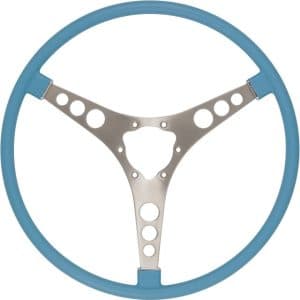 American Retro Tuxedo Jewel Blue 15" Steering Wheel For 1956-1962 Chevy Corvette - GoodSpeedUSA