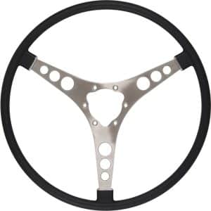 American Retro Tuxedo Black 15" Steering Wheel For 1956-1962 Chevy Corvette - GoodSpeedUSA
