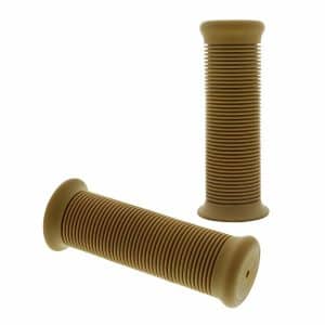 Tan Motorcycle Grip Set For 1" Handlebars - Jackhammer Style - GoodSpeedUSA