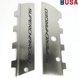 2015-2019 Corvette Z06 Custom Fuel Rail Covers Black Carbon Fiber Supercharged - GoodSpeedUSA