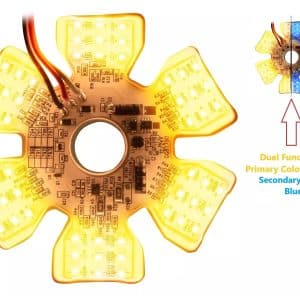 (1) Amber/Blue 54 LED Duel Function Air Cleaner Light For Peterbilt Kenworth - GoodSpeedUSA