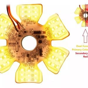 (1) Amber/Red 54 LED Duel Function Air Cleaner Light For Peterbilt Kenworth - GoodSpeedUSA