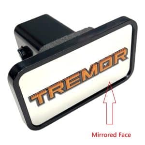 ABS Mirrored Tow Hitch Cover w/ Ford Tremor Emblem For 2" Receivers - GoodSpeedUSA