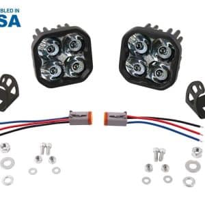 Diode Dynamics SS3 SAE Fog Max White LED Pod Lights (Amber Backlight) - GoodSpeedUSA