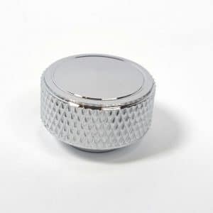 Chrome Knurled Round Air Cleaner WING NUT 1/4" -20 Thread - GoodSpeedUSA