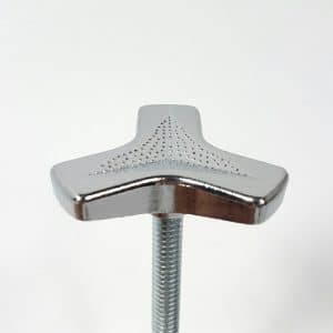 1/4"-20 by 9" Threaded Rod & Air Cleaner Wing Nut Chrome Tri Bar Hold Down - GoodSpeedUSA