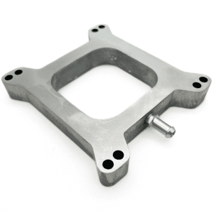 1" Inch Aluminum 4BBL Carb Carburetor Spacer Open Port w/ Vacuum - GoodSpeedUSA