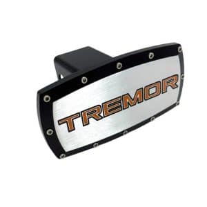 Black Ford Orange "Tremor" Tow Hitch Cover w/ Allen Bolts For 2" Receivers - GoodSpeedUSA