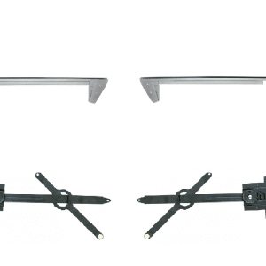 Pair 1967-1971 Chevy GMC Truck Lower Glass Channels Door & Window Regulators - GoodSpeedUSA