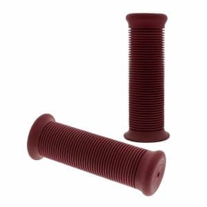 Red Motorcycle Grip Set for 1" Handlebars - Jackhammer Style - GoodSpeedUSA
