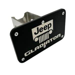 Jeep Gladiator Rugged Black Tow Hitch Cover For 2" Receiver - GoodSpeedUSA