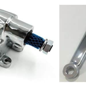 Chrome Vega Steering Gear Box & Pitman Arm Cross Steering For 1923-1948 Ford - GoodSpeedUSA