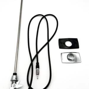 Radio Antenna Assembly w/ Chrome Rectangle Base For 1968-1973 Ford Mustang - GoodSpeedUSA