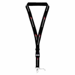 Universal Dodge Stripe Logo On Black Keychain Lanyard (Licensed) - GoodSpeedUSA