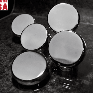 (Set/5) Chrome Fluid Cap Cover Set For 2014-2019 Automatic Chevy C7 Corvette - GoodSpeedUSA