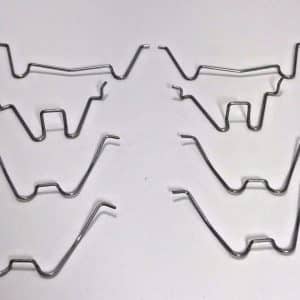 Pair (2) Sets of 4 1947-1954 Chevrolet Pickup Truck Headlight Trim Ring Clip Kit - GoodSpeedUSA