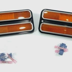 Pair (2) 1968-72 Chevy Truck Amber LED Side Marker Lights Turn Signal 69 70 71 - GoodSpeedUSA