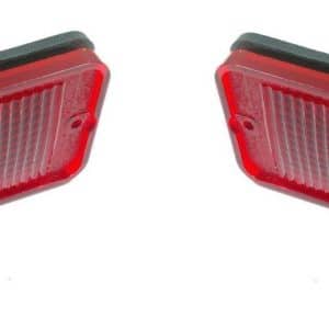 (Pair) Red Side Marker Lights 1968-72 Chevy / GMC Truck Turn Signals - GoodSpeedUSA