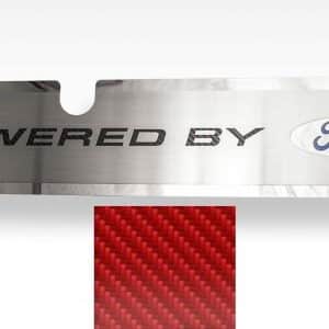 Radiator Cover Plate "Powered by Ford" Red Carbon Fiber for 2015-17 Mustang GT - GoodSpeedUSA