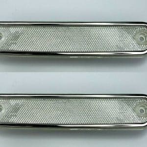 Pair Clear Side Marker Lights w/ Trim For 1973-1980 Chevrolet & GMC Truck - GoodSpeedUSA