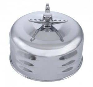 Set (3) Chrome Louvered Air Cleaner (2 5/8" Mushroom Style W 3 Bar Spinner Nut) - GoodSpeedUSA