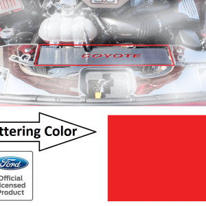 Radiator Cover Plate Coyote Emblem w/ Red Letters for 2015-2017 Mustang GT - GoodSpeedUSA