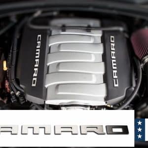 Brushed Stainless Steel Fuel Rail Letters Set for 2016-2020 Chevy Camaro SS - GoodSpeedUSA