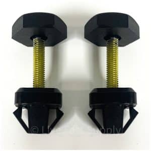 Pair Adjustable Radiator Support Hood Bumpers For 1989-2004 Ford Mustang - GoodSpeedUSA