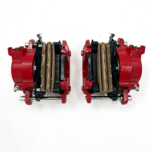 LH & RH Red Front Disc Brake Calipers w/ Pads For 1982-1992 Chevrolet Camaro - GoodSpeedUSA