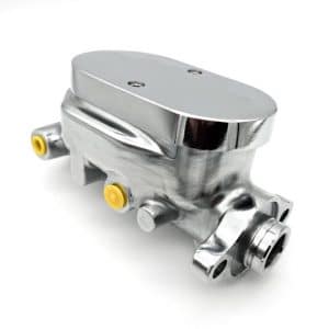 Polished Aluminum GM Style Brake Master Cylinder 1" Bore 9/16" & 1/2" Ports - GoodSpeedUSA