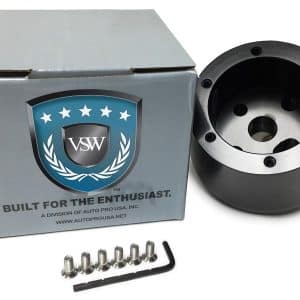 Black 6 Hole Steering Wheel Hub Adapter For 1960-1973 Chevy / GMC Pickup Truck - GoodSpeedUSA
