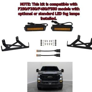 Diode Dynamics SS6 LED Fog Light Kit for 2020-2022 Ford Super Duty F250 Amber - GoodSpeedUSA