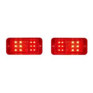 Pair Front Red LED Side Marker Lights Lamps For 1968-1972 Chevy GMC Truck - GoodSpeedUSA