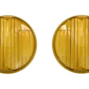 Pair Amber Glass Cats Eye Fog Light Lamp Lenses For 1939 Chevy - GoodSpeedUSA