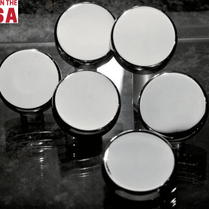 (Set/6) Chrome Fluid Caps Cover Set for 1997-2013 Chevy C5/C6 Corvette w/ Manual - GoodSpeedUSA