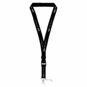 Universal White Infiniti Logo On Black Keychain Lanyard (Licensed) - GoodSpeedUSA
