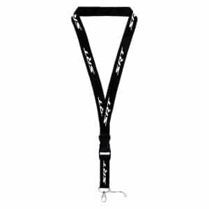Universal White Dodge SRT Logo On Black Keychain Lanyard (Licensed) - GoodSpeedUSA