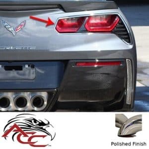 Tail Light Trim Rings Polished – 2014–2019 C7 Corvette Stingray – Qty 2 - GoodSpeedUSA