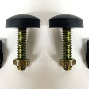 Pair Adjustable Hood To Radiator Support Bumpers w/ Nuts 1965-1970 Ford Mustang - GoodSpeedUSA
