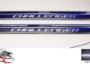 Door Sills "CHALLENGER" – 2008–2026 Challenger – SS w/ Carbon Fiber -White LED - GoodSpeedUSA