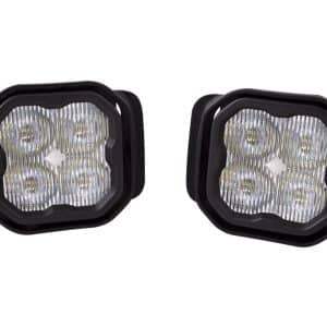 SS3 LED Fog Pro Light Kit White for 2017-22 Ford Super Duty w/ Amber Backlight - GoodSpeedUSA