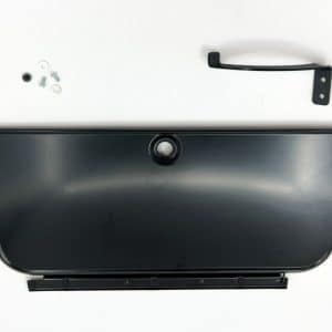 Black Glove Box Door w/ Hinge Spring For 1967-1972 Chevy GMC Pickup Truck - GoodSpeedUSA