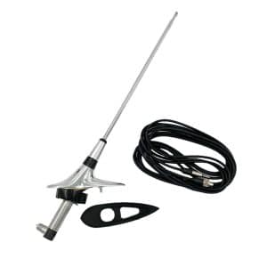 RH Side Rear Antenna Assembly w/ Cable For 1961-62 Chevy Full Size Passenger Car - GoodSpeedUSA