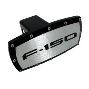 Black Ford "F-150" Tow Hitch Cover w/ Allen Bolts For 2" Receivers - GoodSpeedUSA
