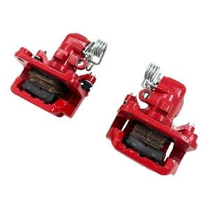 LH & RH Red Rear Brake Calipers w/ Pads For 1994-1998 Ford Mustang SVT Cobra - GoodSpeedUSA