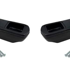Black Rear LH & RH Bench Seat Arm Rests For 1969-72 Chevy Suburban Blazer Jimmy - GoodSpeedUSA